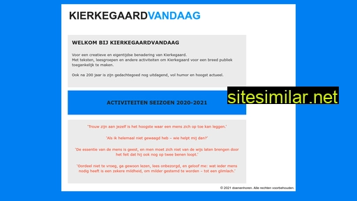 kierkegaardvandaag.nl alternative sites