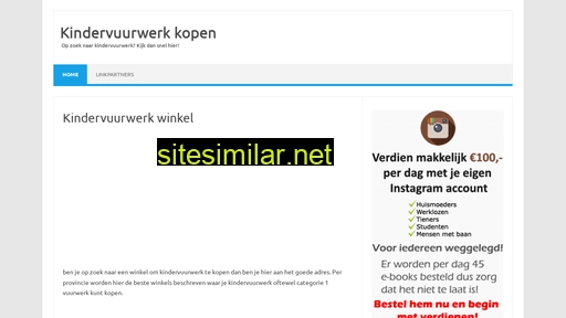 kindervuurwerkwinkel.nl alternative sites