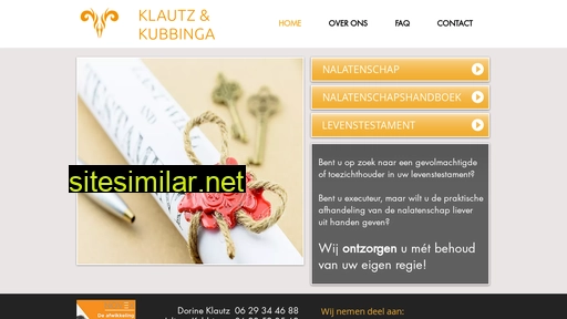 klautzkubbinga.nl alternative sites