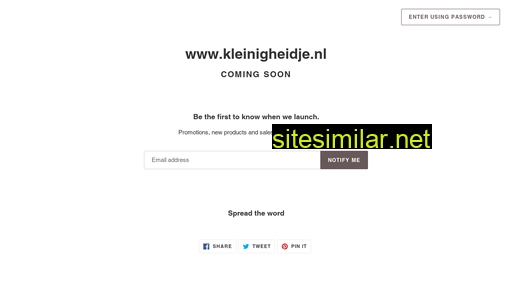 kleinigheidje.nl alternative sites