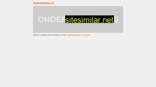 kleitabletten.nl alternative sites
