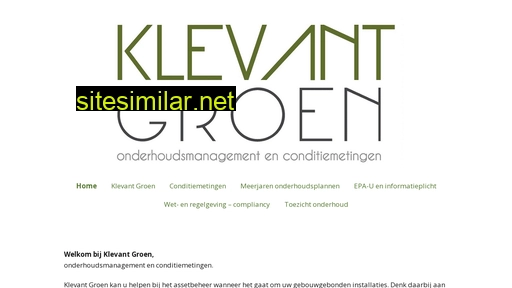 klevantgroen.nl alternative sites