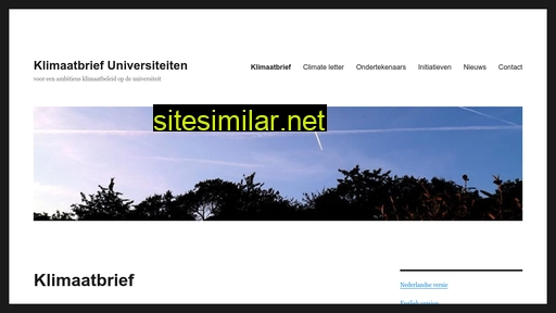 klimaatbriefuniversiteiten.nl alternative sites