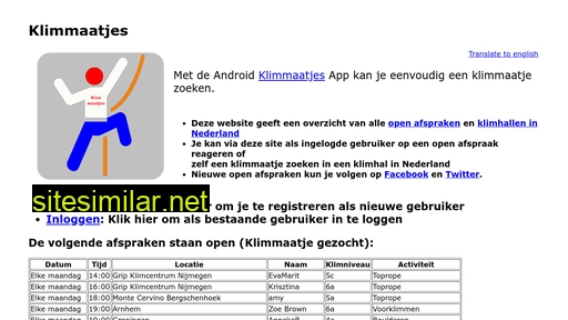 klimmaatjes.nl alternative sites
