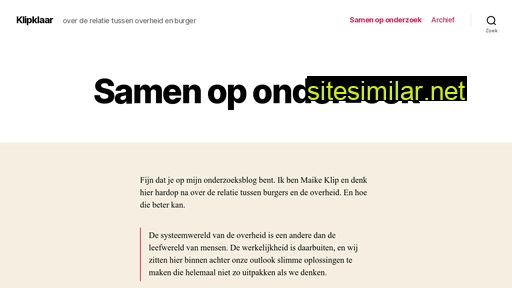 klipklaar.nl alternative sites