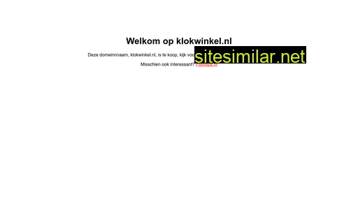 klokwinkel.nl alternative sites