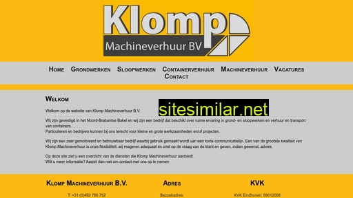 klompmachineverhuur.nl alternative sites