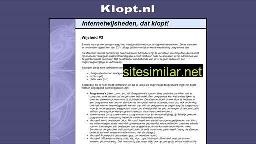 klopt.nl alternative sites