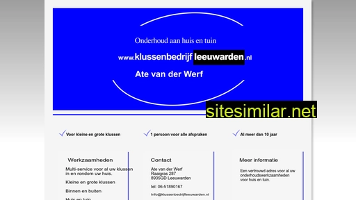 klussenbedrijfleeuwarden.nl alternative sites