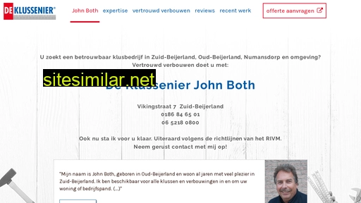 klussenierjohnboth.nl alternative sites