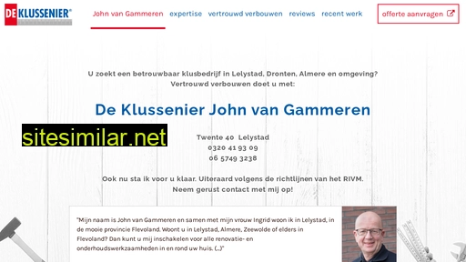 klussenierjohnvangammeren.nl alternative sites