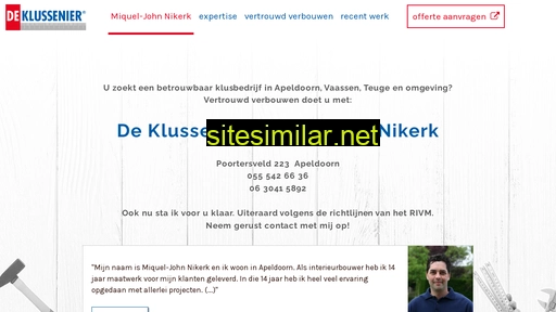 klusseniermiquel-johnnikerk.nl alternative sites