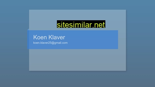 koenklaver.nl alternative sites