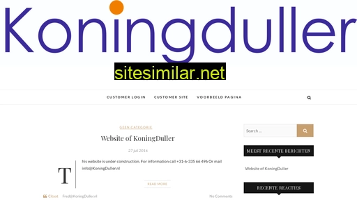 koningduller.nl alternative sites