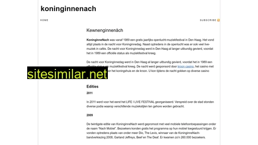 koninginnenach.nl alternative sites