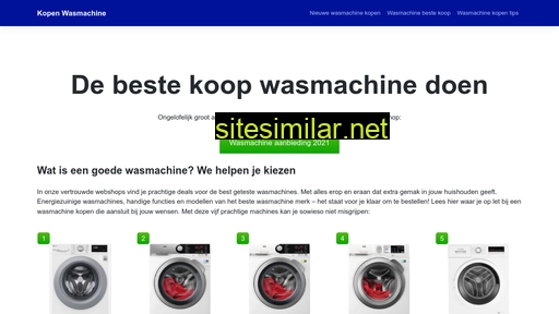 kopenwasmachine.nl alternative sites