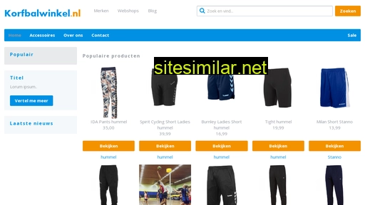 korfbalwinkel.nl alternative sites