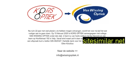 korsoptiek.nl alternative sites