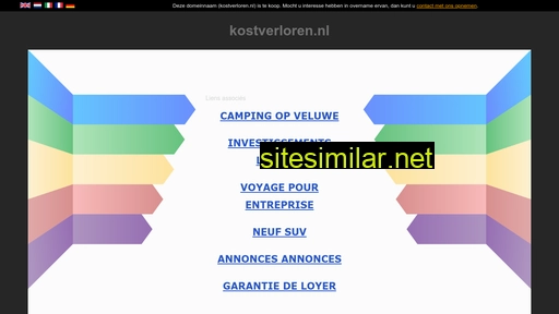 kostverloren.nl alternative sites