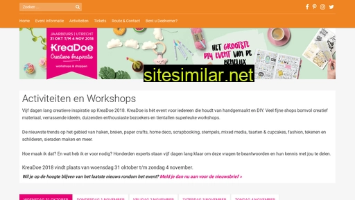 kreadoeworkshops.nl alternative sites