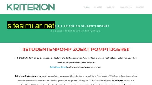 kriterionstudentenpomp.nl alternative sites