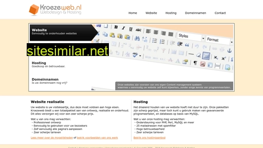kroezeweb.nl alternative sites
