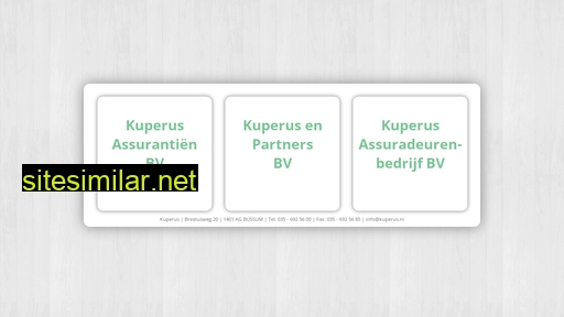 kuperus.nl alternative sites