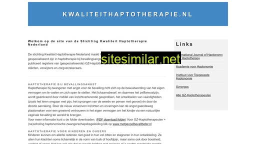 kwaliteithaptotherapie.nl alternative sites