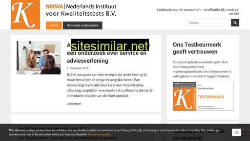 kwaliteitstest.nl alternative sites