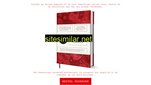 kweekvleeskookboek.nl alternative sites