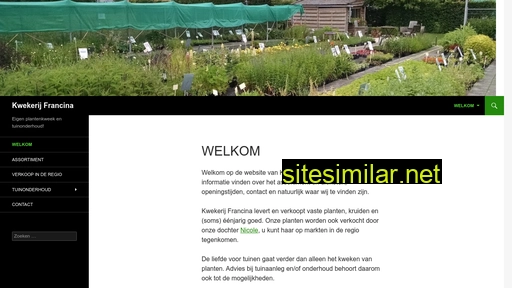 kwekerijfrancina.nl alternative sites