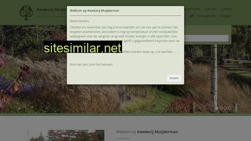 kwekerijmuijderman.nl alternative sites