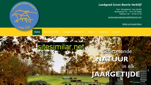 landgoedgrootboerleverblijf.nl alternative sites