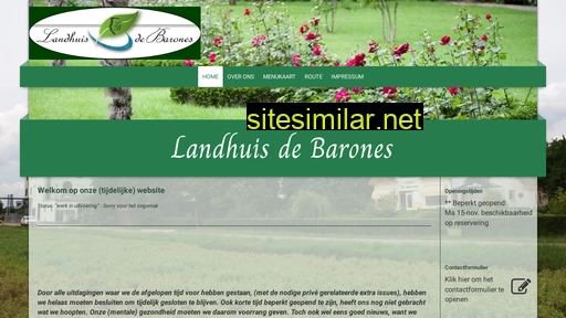 landhuisdebarones.nl alternative sites