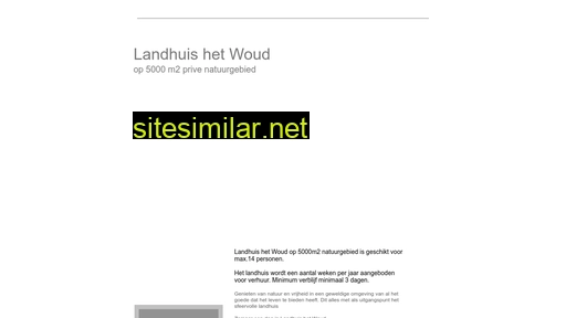 landhuishetwoud.nl alternative sites