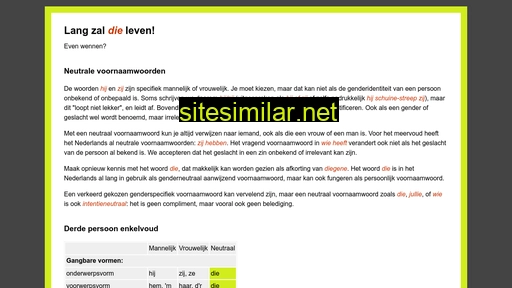 langzaldieleven.nl alternative sites
