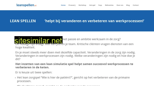 leanspellen.nl alternative sites