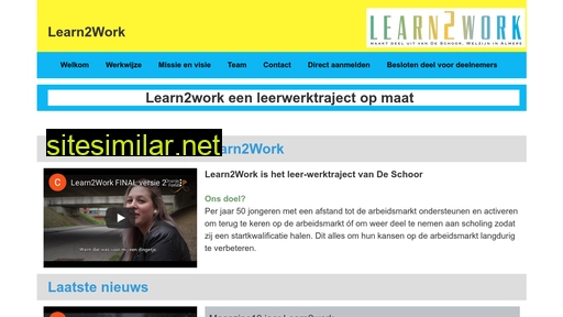 learn2workalmere.nl alternative sites