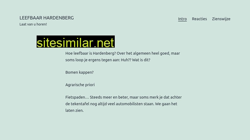 leefbaarhardenberg.nl alternative sites