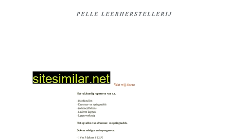 leerherstellerij.nl alternative sites
