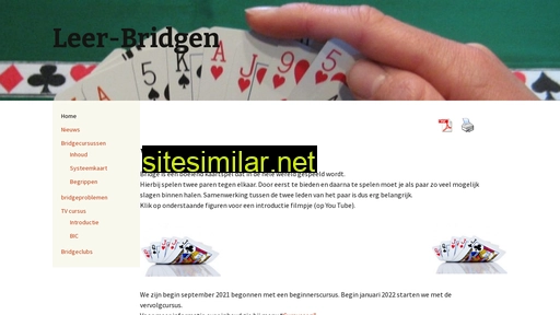 leer-bridgen.nl alternative sites