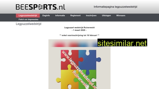 legpuzzelwedstrijd.beesports.nl alternative sites