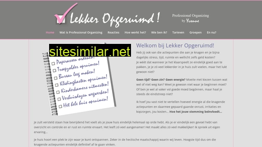 lekker-opgeruimd.nl alternative sites