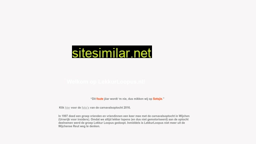 lekkurloopus.nl alternative sites