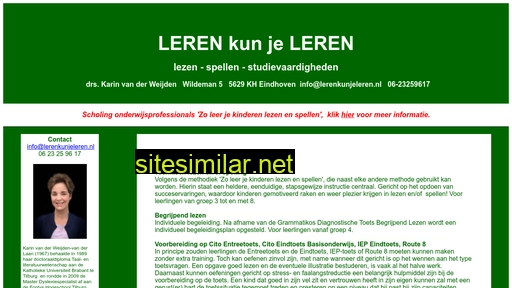lerenkunjeleren.nl alternative sites