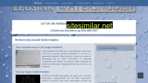 leusinkwatersnijden.nl alternative sites