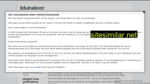 liduinakoor.nl alternative sites