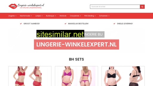 Lingerie-winkelexpert similar sites