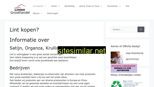 lintengroothandel.nl alternative sites