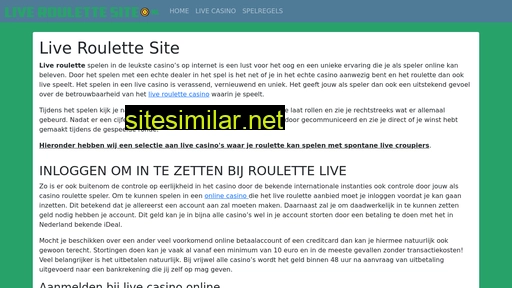 liveroulettesite.nl alternative sites